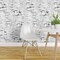 Peel & Stick Wallpaper 2FT Wide Woodland Birch Trees White Gray Neutral Birch Textured Look Bark Aspen Custom Removable Wallpaper by Spoonflower